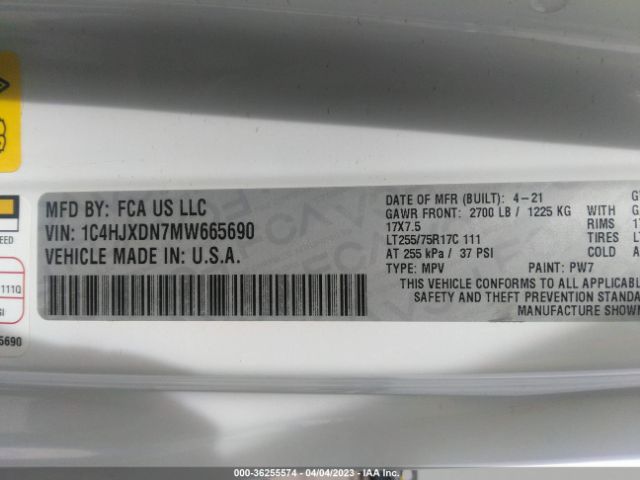 1C4HJXDN7MW665690 Jeep Wrangler Unlimited Willys