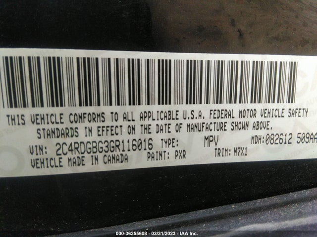 Dodge Grand Caravan Se Plus 2016 2C4RDGBG3GR116016 Image 9