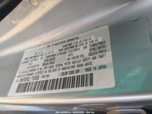 JM3KFBDM2L1769895 Mazda Cx-5 Grand Touring