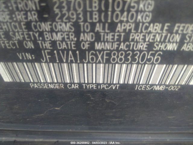 JF1VA1J6XF8833056 Subaru Wrx Limited