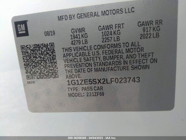 Chevrolet Malibu Premier 2020 1G1ZE5SX2LF023743 Image 9