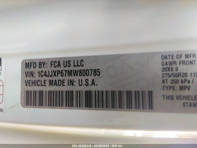 1C4JJXP67MW800785 Jeep Wrangler 4xe Unlimited Sahara