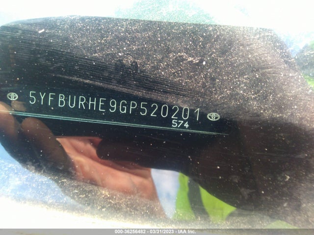 Toyota Corolla L/le/s/s Plus/le Plus 2016 5YFBURHE9GP520201 Image 9