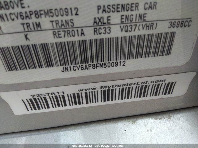 Infiniti Q40 2015 JN1CV6AP8FM500912 Image 10