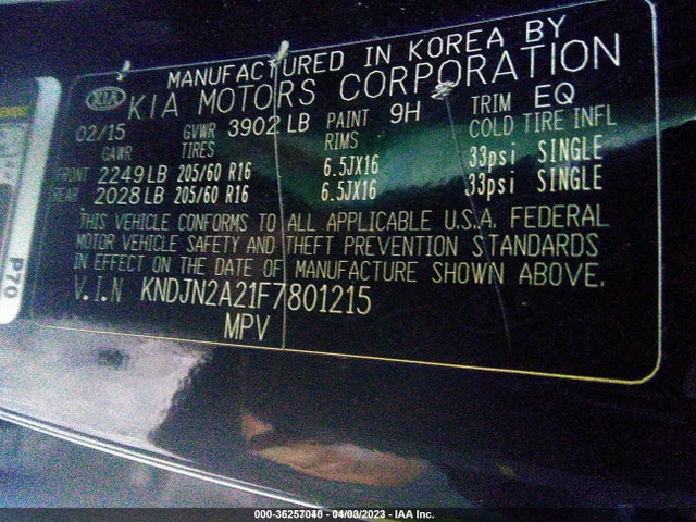 KNDJN2A21F7801215 KIA Soul