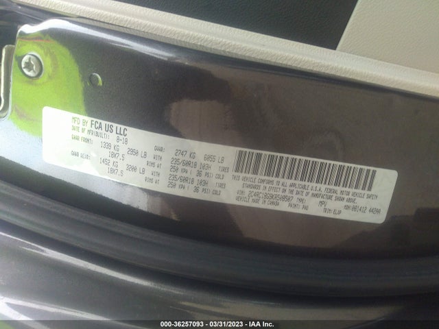 2C4RC1BG9KR508507 Chrysler Pacifica Touring L