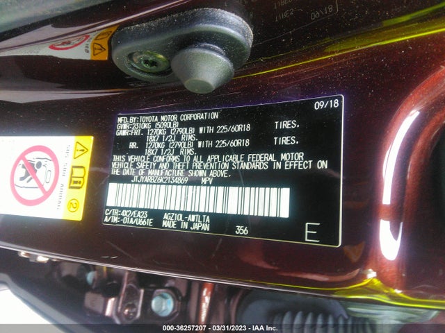 JTJYARBZ6K2134869 Lexus Nx Nx 300
