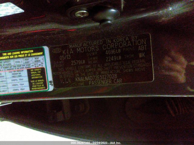 KNALN4D72E5127028 KIA Cadenza Premium