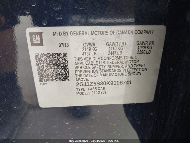 Chevrolet IMPALA LT 2019 2G11Z5S30K9106741 Image 10