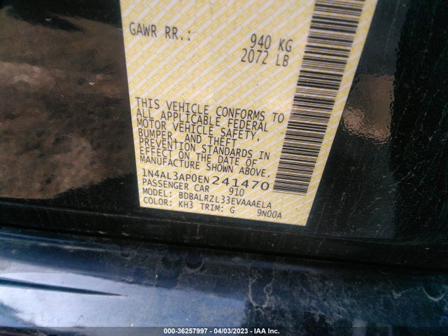 Nissan Altima 2.5 S 2014 1N4AL3AP0EN241470 Image 10