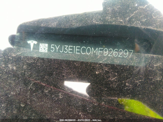 Tesla MODEL 3 2021 5YJ3E1EC0MF926297 Image 21