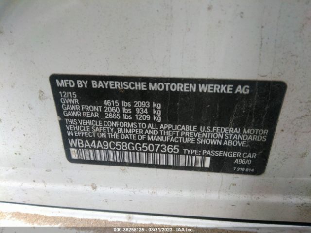 WBA4A9C58GG507365 BMW 4 Series 428i