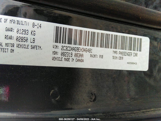 Dodge Charger Police 2014 2C3CDXAG9EH346481 Image 10
