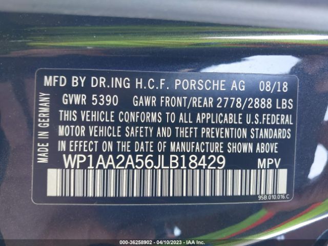 WP1AA2A56JLB18429 Porsche Macan