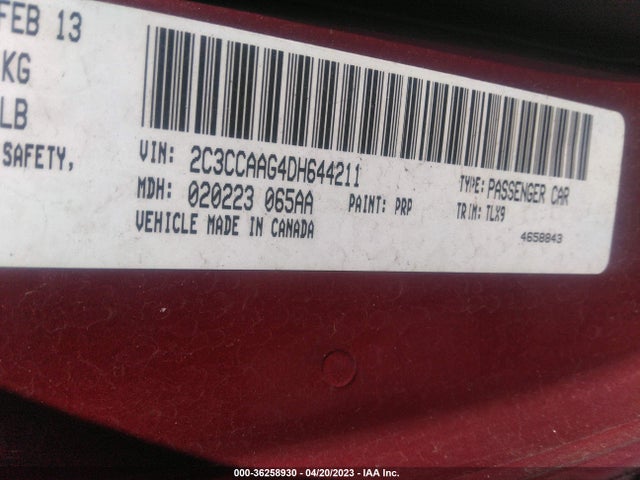 36258930 :رقم المزاد ، 2C3CCAAG4DH644211 vin ، 2013 Chrysler 300 مزاد بيع