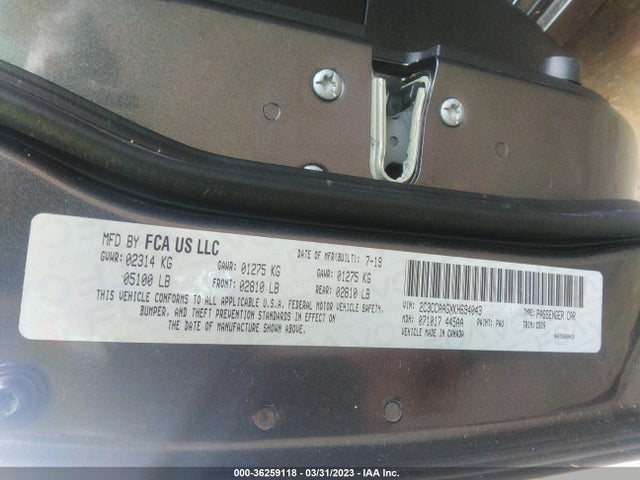 2C3CCAAGXKH694043 Chrysler 300 Touring