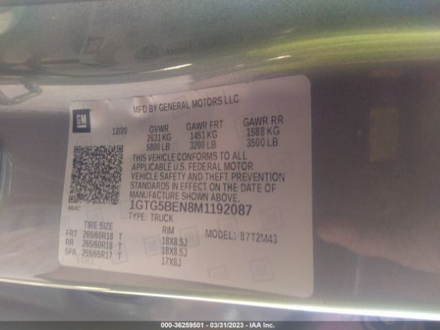 1GTG5BEN8M1192087 GMC Canyon 2wd Elevation Standard