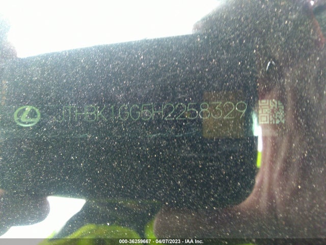JTHBK1GG5H2258329 Lexus Es Es 350