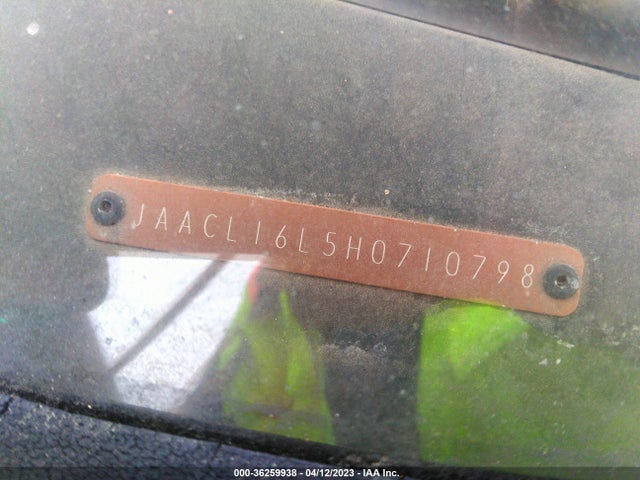 1987 ISUZU PUP SPACE CAB VIN: JAACL16L5H0710798