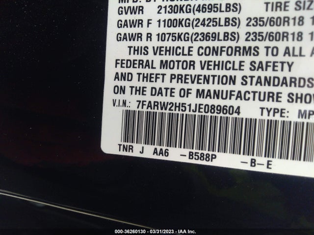 Honda CR-V EX 2018 7FARW2H51JE089604 Image 9
