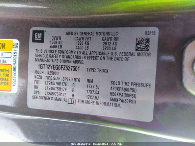 1GT02YEG6FZ527561 GMC Sierra 2500hd Sle