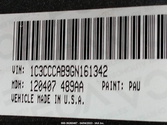 1C3CCCAB9GN161342 Chrysler 200 Limited
