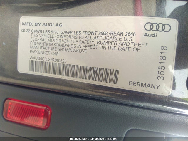 2023 Audi S5, VIN: WAUB4CF53PA010525