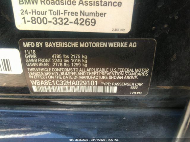 WBA8E1C32HA029101 BMW 3 Series 330e Iperformance
