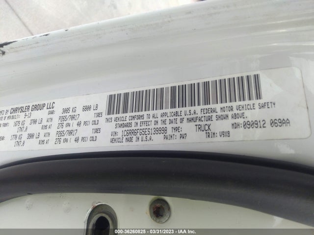 RAM 1500 Tradesman 2014 1C6RR6FG5ES139998 Image 10
