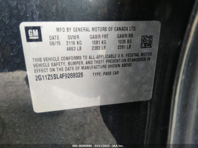2G11Z5SL4F9288028 Chevrolet IMPALA LS