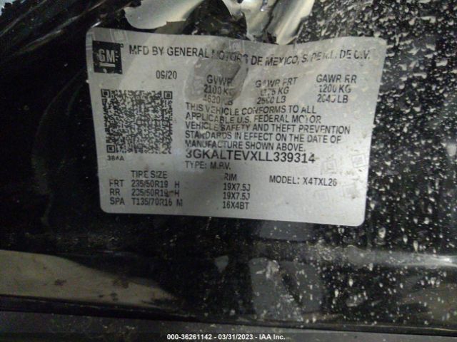 3GKALTEVXLL339314 GMC Terrain Sle