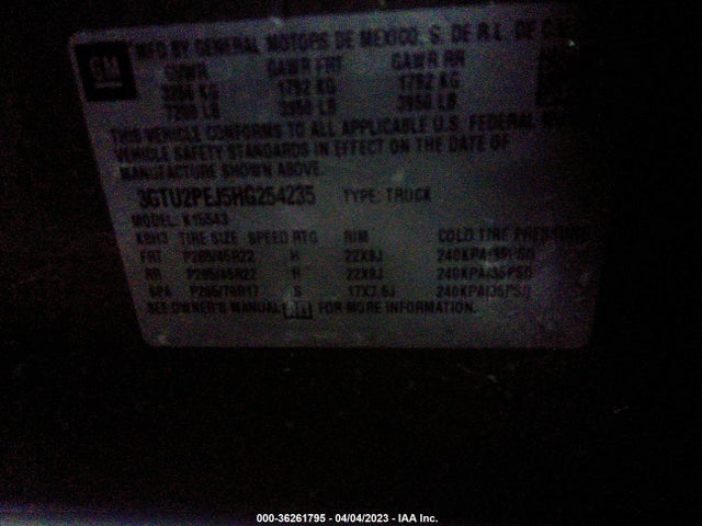 GMC Sierra 1500 Denali 2017 3GTU2PEJ5HG254235 Image 9