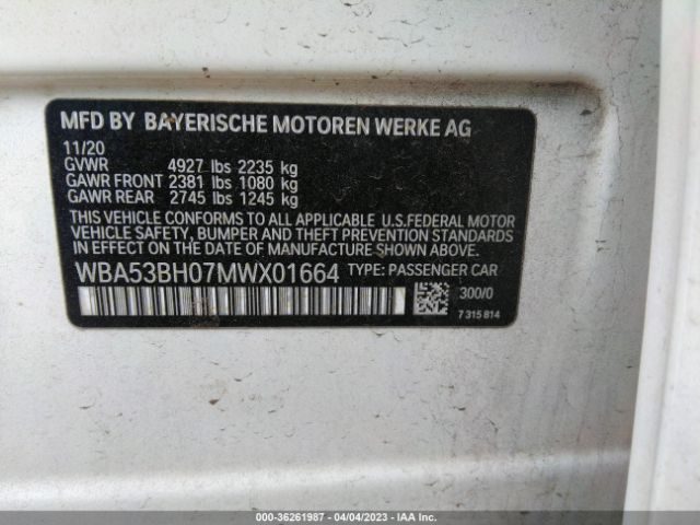 WBA53BH07MWX01664 BMW 5 Series 530i
