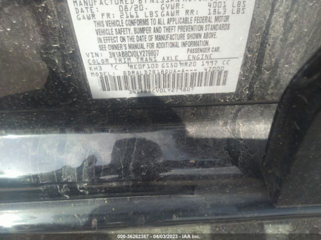3N1AB8CV0LY279807 Nissan SENTRA SV