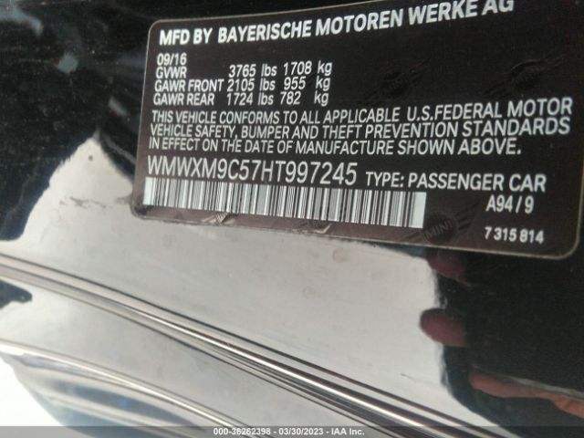 WMWXM9C57HT997245 Mini Hardtop 2 Door John Cooper Works