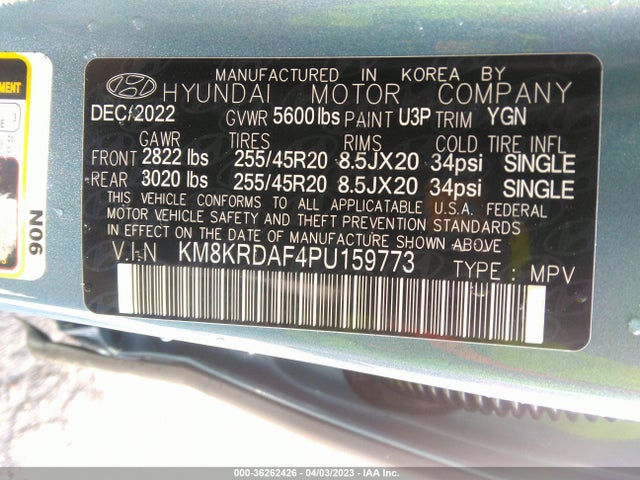 Hyundai Ioniq 5 Limited 2023 KM8KRDAF4PU159773 Image 10