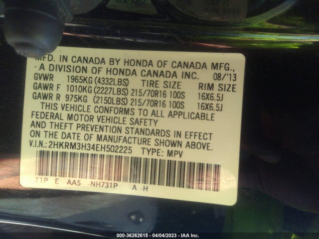 Honda CR-V LX 2014 2HKRM3H34EH502225 Image 11