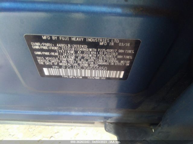 JF2SJABC3GH555850 Subaru Forester 2.5i