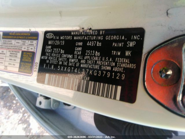 5XXGT4L37KG379129 KIA Optima S