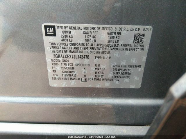 3GKALXEX7JL142476 GMC Terrain Denali