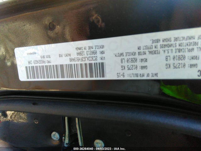 Dodge Charger Sxt 2015 2C3CDXJG3FH919408 Image 9
