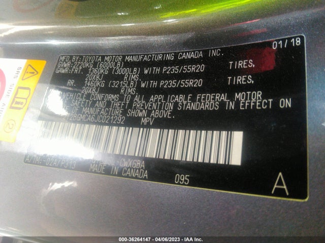 2T2BGMCA6JC021292 Lexus Rx Rx 450h