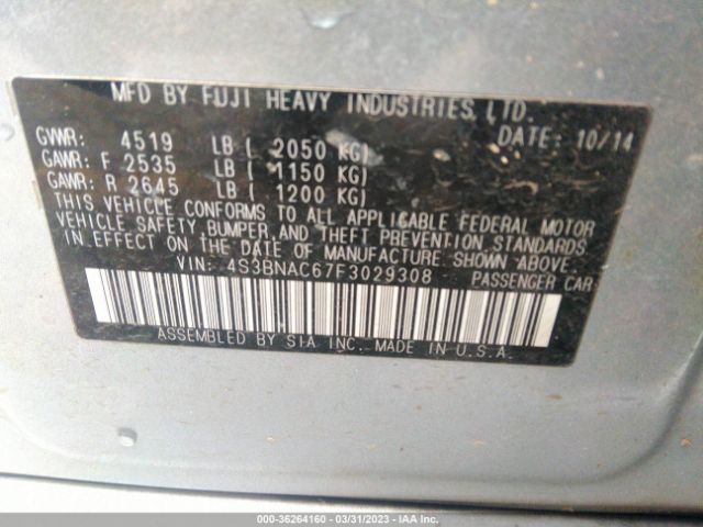 4S3BNAC67F3029308 Subaru Legacy 2.5i Premium