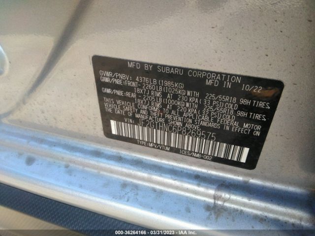 JF2GTHNC6P8269575 Subaru Crosstrek Limited