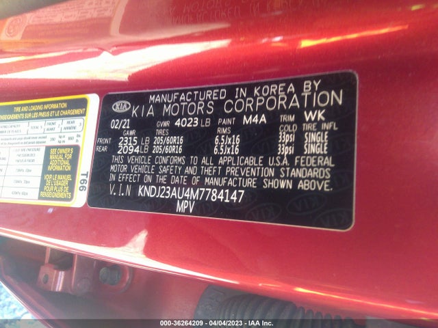 KIA SOUL LX 2021 KNDJ23AU4M7784147 Image 11