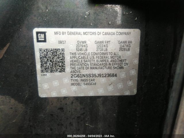 2G61N5S35J9123684 Cadillac XTS LUXURY