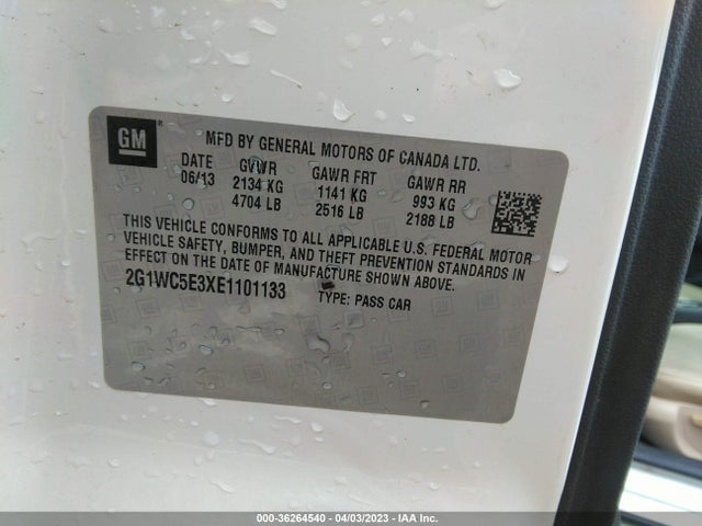 Chevrolet Impala Limited Ltz 2014 2G1WC5E3XE1101133 Image 9