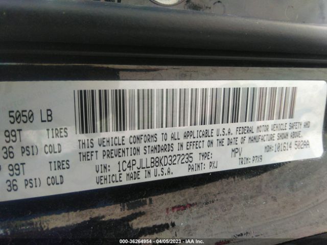1C4PJLLB8KD327235 Jeep Cherokee Latitude Plus