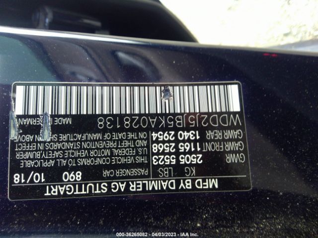 WDD2J5JB5KA028138 Mercedes-Benz Cls Cls 450