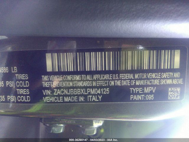 ZACNJBBBXLPM04125 Jeep Renegade Latitude